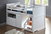 White loft bed, chest, desk & ladder by Acme additional picture 3