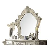 Bone white vanity desk, stool and mirror by Acme additional picture 4