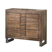Reclaimed oak nightstand by Acme additional picture 2