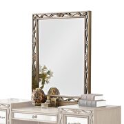 Antique gold vanity desk, stool and mirror by Acme additional picture 2