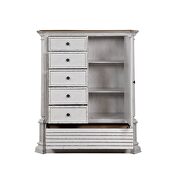 Oak & antique white finish armoire by Acme additional picture 4
