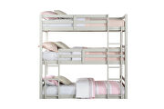 Light gray triple twin bunk bed by Acme additional picture 2