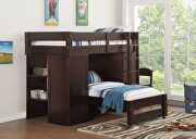 Wenge loft bed & twin bed by Acme additional picture 2
