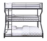 Gunmetal finish full/twin/queen triple bunk bed by Acme additional picture 2