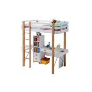 White & natural loft bed by Acme additional picture 2