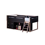 Black & rose-gold loft bed by Acme additional picture 2