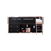 Black & rose-gold loft bed by Acme additional picture 3