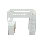 White & oak loft bed by Acme additional picture 4