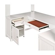Light gray loft bed w/chest, desk & bookcase by Acme additional picture 6