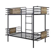 Gunmetal twin/twin bunk bed by Acme additional picture 2