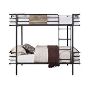 Gunmetal twin/twin bunk bed by Acme additional picture 3