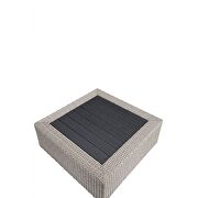 Beige fabric & gray wicker patio sectional & cocktail table by Acme additional picture 9