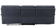 Dark gray fabric upholstery reclining sectional sofa w/storage by Acme additional picture 5