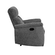 Gray chenille motion chair by Acme additional picture 4