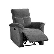 Gray chenille motion chair by Acme additional picture 6