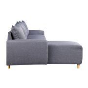 Gray fabric sectional sofa by Acme additional picture 6