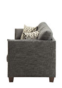 Light charcoal linen sofa by Acme additional picture 4