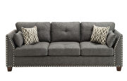 Light charcoal linen sofa by Acme additional picture 6