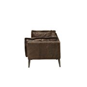 Distress chocolate top grain leather sofa by Acme additional picture 3