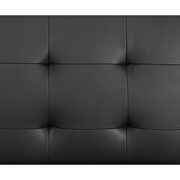 Black pu accent tufting 2-piece l-shape sectional sofa by Acme additional picture 7