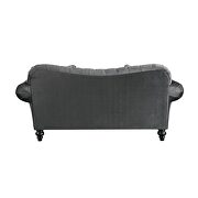 Dark gray velvet mid-century modern sofa by Acme additional picture 7