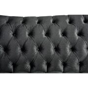 Dark gray velvet mid-century modern sofa by Acme additional picture 8