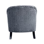 Dark gray velvet mid-century modern chair by Acme additional picture 4