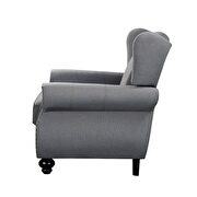 Gray fabric chair by Acme additional picture 3