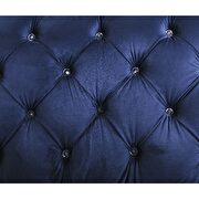 Navy velvet loveseat by Acme additional picture 5
