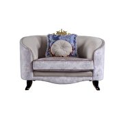 Cream fabric chair by Acme additional picture 2