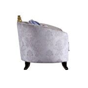 Cream fabric chair by Acme additional picture 3