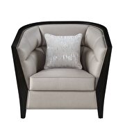 Beige fabric tufted detailing luxury chair by Acme additional picture 2