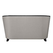 Beige fabric tufted detailing luxury loveseat additional photo 4 of 3