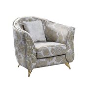 Beige fabric chair by Acme additional picture 2