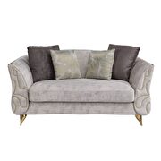 Beige fabric loveseat by Acme additional picture 2