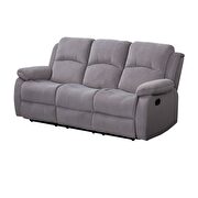 Motion velvet sofa in gray by Acme additional picture 2
