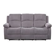 Motion velvet sofa in gray by Acme additional picture 3