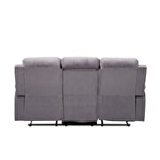Motion velvet sofa in gray by Acme additional picture 5