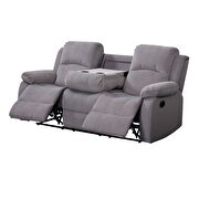 Motion velvet sofa in gray by Acme additional picture 6