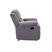 Motion velvet chair in gray by Acme additional picture 3