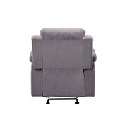 Motion velvet chair in gray by Acme additional picture 4