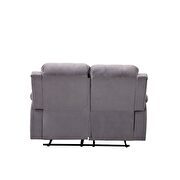 Motion velvet loveseat in gray by Acme additional picture 5