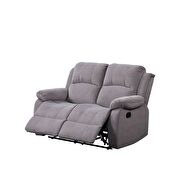 Motion velvet loveseat in gray by Acme additional picture 6