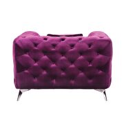 Purple fabric chair in glam style by Acme additional picture 2