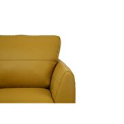 Mustard full leather sofa made in Italy by Acme additional picture 6