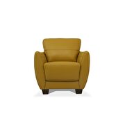 Mustard leather chair by Acme additional picture 2