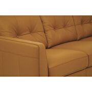 Camel full leather sofa made in Italy additional photo 4 of 5
