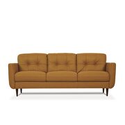 Camel full leather sofa made in Italy by Acme additional picture 5