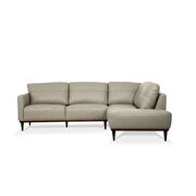 Airy green full leather sectional sofa by Acme additional picture 6
