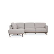 Pearl gray full leather sectional sofa by Acme additional picture 6